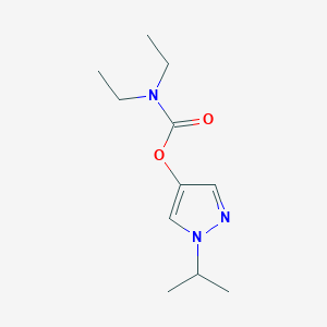 molecular formula C11H19N3O2 B14378602 1-(Propan-2-yl)-1H-pyrazol-4-yl diethylcarbamate CAS No. 88559-00-6
