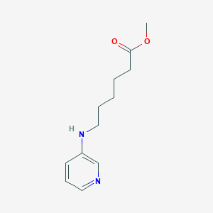 molecular formula C12H18N2O2 B14378616 Methyl 6-[(pyridin-3-yl)amino]hexanoate CAS No. 90067-87-1