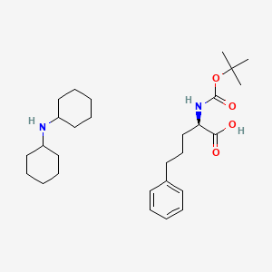 molecular formula C28H46N2O4 B1437866 Boc-D-2-amino-5-phenyl-pentanoic acid-DCHA CAS No. 919529-74-1