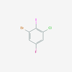 molecular formula C6H2BrClFI B1437867 1-Bromo-3-chloro-5-fluoro-2-iodobenzene CAS No. 1000577-66-1