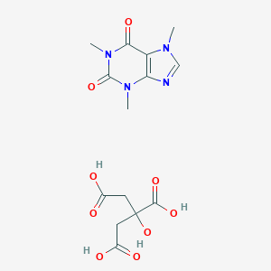 molecular formula C8H10N4O2.C6H8O7<br>C14H18N4O9 B143787 Caffeine citrate CAS No. 69-22-7