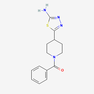 5-(1-Benzoylpiperidin-4-YL)-1,3,4-thiadiazol-2-amine