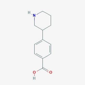 molecular formula C12H15NO2 B1437872 4-(Piperidin-3-yl)benzoic acid CAS No. 889942-43-2