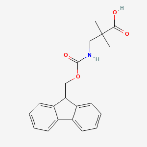 molecular formula C20H21NO4 B1437879 3-((((9H-芴-9-基)甲氧基)羰基)氨基)-2,2-二甲基丙酸 CAS No. 1076197-00-6
