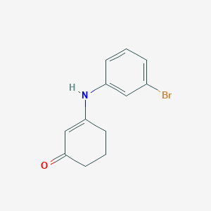 molecular formula C12H12BrNO B1437881 3-[(3-溴苯基)氨基]环己-2-烯-1-酮 CAS No. 1217862-43-5