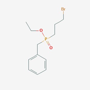 molecular formula C12H18BrO2P B14378824 Ethyl benzyl(3-bromopropyl)phosphinate CAS No. 89915-83-3