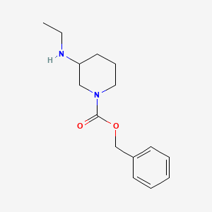 molecular formula C15H22N2O2 B1437886 苯甲酸苄酯-3-(乙氨基)哌啶-1-甲酯 CAS No. 1131594-94-9