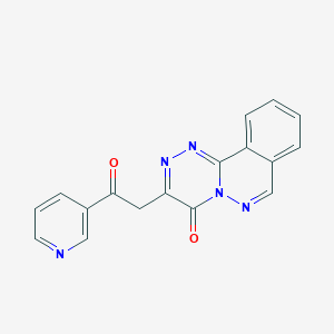 molecular formula C17H11N5O2 B14378869 3-[2-Oxo-2-(pyridin-3-YL)ethyl]-4H-[1,2,4]triazino[3,4-A]phthalazin-4-one CAS No. 88330-72-7