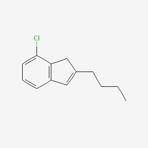 molecular formula C13H15Cl B1437887 2-Butyl-7-chloro-1H-indene CAS No. 1003709-15-6