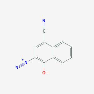 molecular formula C11H5N3O B14378897 4-Cyano-2-diazonionaphthalen-1-olate CAS No. 88429-05-4