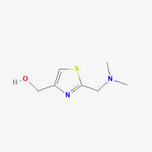 molecular formula C7H12N2OS B143789 (2-((Dimethylamino)methyl)thiazol-4-yl)methanol CAS No. 78441-69-7