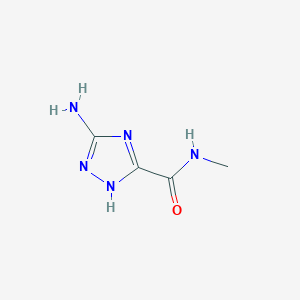 molecular formula C4H7N5O B1437896 3-Amino-N-methyl-1H-1,2,4-triazole-5-carboxamide CAS No. 1019126-62-5
