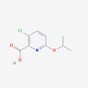 molecular formula C9H10ClNO3 B1437901 3-Chloro-6-(propan-2-yloxy)pyridine-2-carboxylic acid CAS No. 1021044-11-0