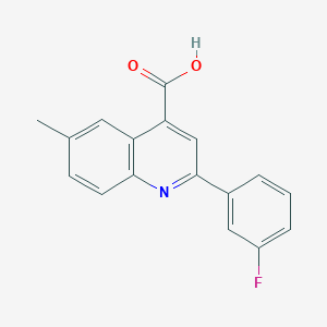 2-(3-Fluorophenyl)-6-methylquinoline-4-carboxylic acid