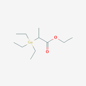 molecular formula C11H24GeO2 B14379023 Ethyl 2-(triethylgermyl)propanoate CAS No. 88011-28-3