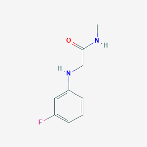 molecular formula C9H11FN2O B1437903 2-[(3-fluorophenyl)amino]-N-methylacetamide CAS No. 1021087-17-1