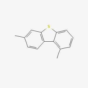 molecular formula C14H12S B14379033 1,7-Dimethyldibenzothiophene CAS No. 89816-53-5