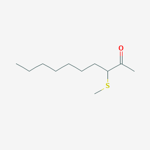 molecular formula C11H22OS B14379074 3-(Methylsulfanyl)decan-2-one CAS No. 88146-54-7