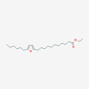 molecular formula C23H40O3 B14379120 Ethyl 11-(5-hexylfuran-2-YL)undecanoate CAS No. 88647-00-1