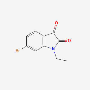 molecular formula C10H8BrNO2 B1437916 6-bromo-1-ethyl-2,3-dihydro-1H-indole-2,3-dione CAS No. 946112-72-7