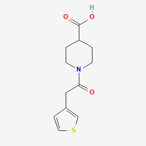 1-[2-(Thiophen-3-yl)acetyl]piperidine-4-carboxylic acid