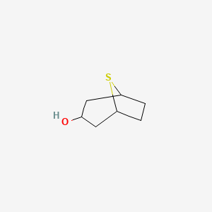 molecular formula C7H12OS B14379216 8-Thiabicyclo[3.2.1]octan-3-ol CAS No. 90049-53-9