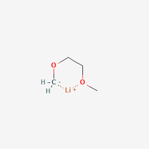 molecular formula C4H9LiO2 B14379224 Lithium;1-methanidyloxy-2-methoxyethane 