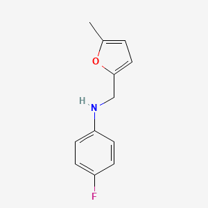 4-fluoro-N-[(5-methylfuran-2-yl)methyl]aniline