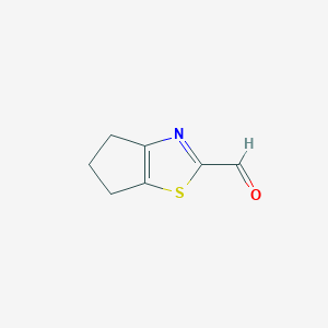 4H,5H,6H-cyclopenta[d][1,3]thiazole-2-carbaldehyde