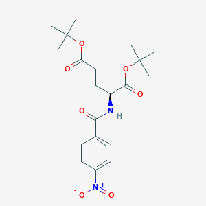 molecular formula C20H28N2O7 B14379299 Di-tert-butyl N-(4-nitrobenzoyl)-L-glutamate CAS No. 88050-23-1