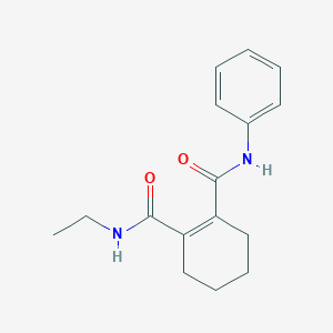 molecular formula C16H20N2O2 B14379316 N~1~-Ethyl-N~2~-phenylcyclohex-1-ene-1,2-dicarboxamide CAS No. 90184-55-7