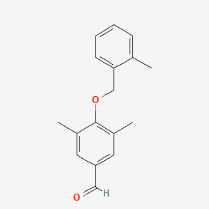 3,5-Dimethyl-4-[(2-methylphenyl)methoxy]benzaldehyde