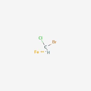 molecular formula CHBrClFe+ B14379320 Bromo(chloro)methane;iron(2+) CAS No. 90143-41-2