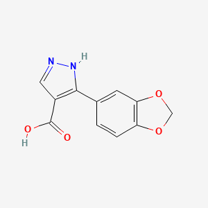 5-(2H-1,3-benzodioxol-5-yl)-1H-pyrazole-4-carboxylic acid
