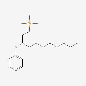 molecular formula C20H36SSi B14379351 Trimethyl[3-(phenylsulfanyl)undecyl]silane CAS No. 89373-23-9