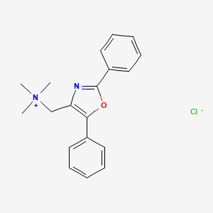 molecular formula C19H21ClN2O B14379364 (2,5-Diphenyl-1,3-oxazol-4-yl)-N,N,N-trimethylmethanaminium chloride CAS No. 90011-98-6