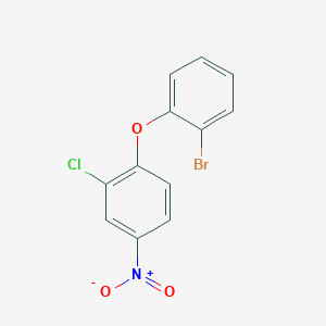 molecular formula C12H7BrClNO3 B1437937 1-(2-Bromophenoxy)-2-chloro-4-nitrobenzene CAS No. 1036437-83-8