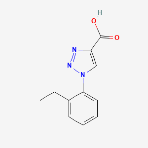 molecular formula C11H11N3O2 B1437941 1-(2-ethylphenyl)-1H-1,2,3-triazole-4-carboxylic acid CAS No. 1042604-57-8