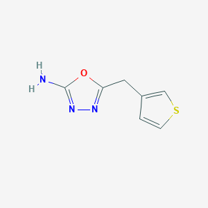 5-(Thiophen-3-ylmethyl)-1,3,4-oxadiazol-2-amine