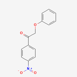 molecular formula C14H11NO4 B14379441 Ethanone, 1-(4-nitrophenyl)-2-phenoxy- CAS No. 89807-66-9