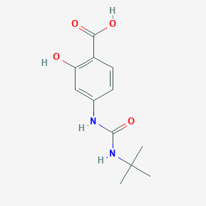 4-[(Tert-butylcarbamoyl)amino]-2-hydroxybenzoic acid