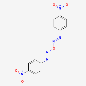 molecular formula C12H8N6O5 B14379460 (E,E)-1,1'-Oxybis[(4-nitrophenyl)diazene] CAS No. 90238-03-2