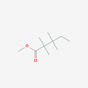molecular formula C10H20O2 B14379508 Methyl 2,2,3,3-tetramethylpentanoate CAS No. 88255-51-0