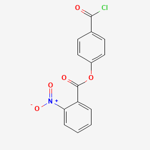 molecular formula C14H8ClNO5 B14379516 4-(Chlorocarbonyl)phenyl 2-nitrobenzoate CAS No. 89883-05-6