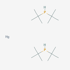 molecular formula C16H38HgP2 B14379592 Di-tert-butylphosphane--mercury (2/1) CAS No. 90054-11-8