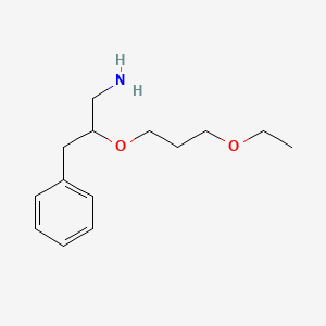 molecular formula C14H23NO2 B1437962 2-(3-Ethoxypropoxy)-3-phenylpropylamine CAS No. 883540-52-1