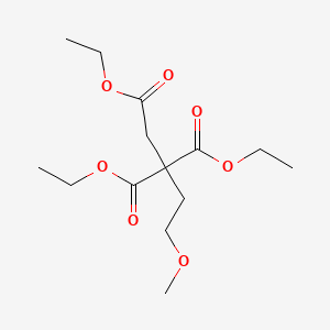 molecular formula C14H24O7 B14379633 Triethyl 4-methoxybutane-1,2,2-tricarboxylate CAS No. 88067-02-1