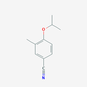 molecular formula C11H13NO B1437964 Benzonitrile, 3-methyl-4-(1-methylethoxy)- CAS No. 610797-50-7