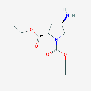 (2S,4R)-1-tert-Butyl 2-ethyl 4-aminopyrrolidine-1,2-dicarboxylate