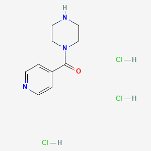 molecular formula C10H16Cl3N3O B1437972 1-Isonicotinoylpiperazinetrihydrochloride CAS No. 1185303-34-7